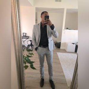 Grey suit